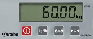 Bartscher Digitale weegschaal, 60kg, 20 g, Ophalen of Verzenden, Nieuw in verpakking