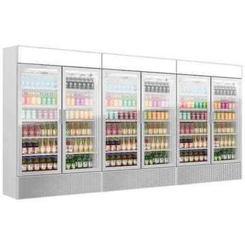 GGM Gastro | (3 stuks) Drankenkoelkast - 3600mm - 3600 liter, Witgoed en Apparatuur, Verzenden, Nieuw