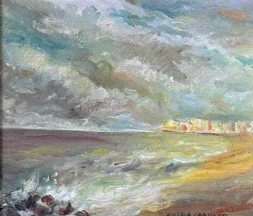 Angela Carugati (1881-1977) - Paesaggio marino