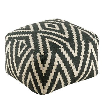 Cube hocker poef Donkernight 55x37x55 cm vloerkussen, Verzenden, Nieuw
