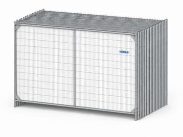 34x Heras M500 bouwhek met hoekversterking en middenbuis, Ophalen of Verzenden