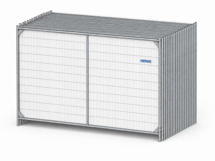 34x Heras M500 bouwhek met hoekversterking en middenbuis, Zakelijke goederen, Machines en Bouw | Overig, Ophalen of Verzenden