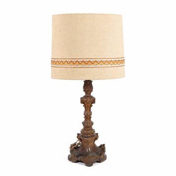 Tafellamp (2) - Hout - Lamp / Tocheiro (82 cm.)