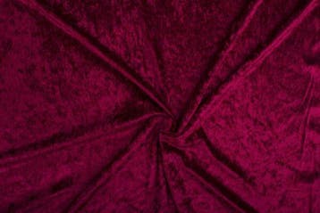 Velours stof – Bordeaux, Hobby en Vrije tijd, Stoffen en Lappen, 120 cm of meer, Ophalen of Verzenden, Polyester, Rood