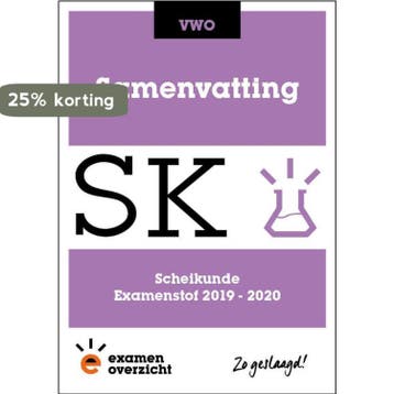 ExamenOverzicht - Samenvatting Scheikunde VWO 9789492981417, Verzenden, Gelezen, ExamenOverzicht