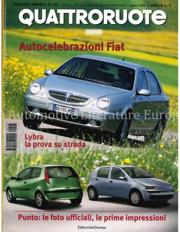 1999 QUATTRORUOTE MAGAZINE 525 ITALIAANS, Nieuw, Author
