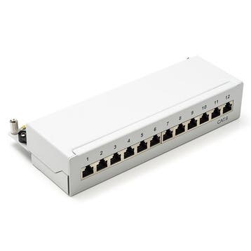 Patchpaneel | Cat6 S/FTP | 12 poorten (Desktop, Grijs), Verzenden, Nieuw