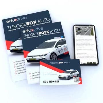 Edudrive Theoriebox B 2023 Auto Theorieboek + Online CBR Exa, Verzenden, Zo goed als nieuw
