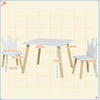 Kinder Speeltafel met 2 Stoelen Hout met Rugleuning, Verzenden, Nieuw