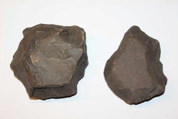 Paleolithisch Steengoed Biface, kern - 125 mm (Zonder, Antiek en Kunst