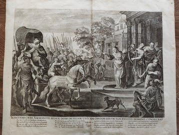 Frederick de Wit (1629–1706) - Iefte, tornato a casa dopo