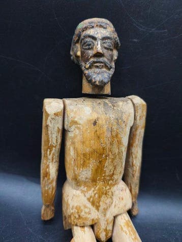 Beeldje - San Nicola - Hout, Antiek en Kunst