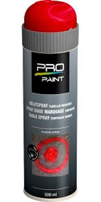 Pro paint krijtspray tijdelijke markering 1 stuk, 500 ml,, Verzenden, Nieuw