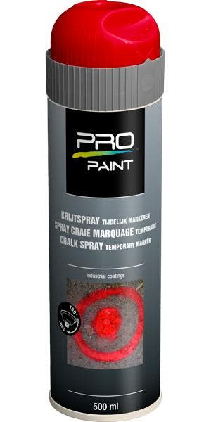 Pro paint krijtspray tijdelijke markering 1 stuk, 500 ml,, Verzenden, Nieuw