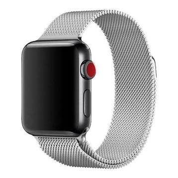 Apple Watch bandje Fiore - milanese - zilver - zilver / 38, Verzenden, Nieuw
