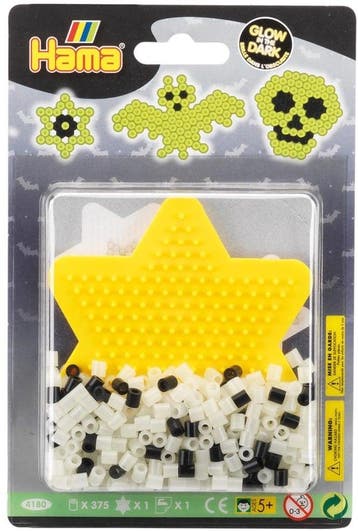 Hama - Glow in the Dark strijkkralen (375 stukjes) | Hama -, Verzenden, Nieuw