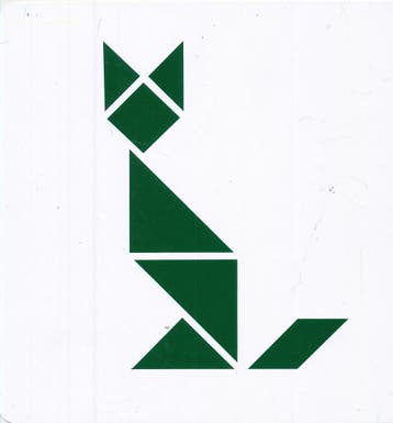 Jegro tangram voorbeeldkaarten in houten kistje, Boeken, Verzenden, Nieuw