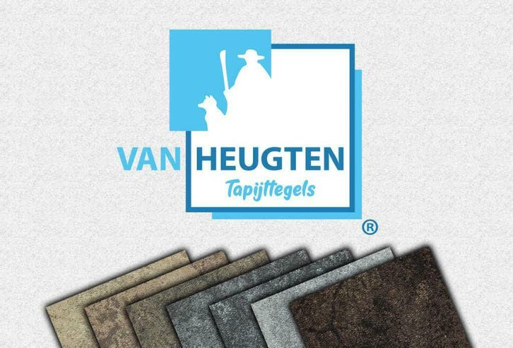 Van Heugten Tapijttegels, Vierkant Superieur., Huis en Inrichting, Stoffering | Vloerbedekking, Beige, Blauw, Bruin, Crème, Grijs