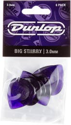 Jim Dunlop 475P3 Big Stubby Plectrum 3.00 mm 6-pack, Ophalen of Verzenden, Nieuw, Elektrische gitaar