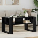 vidaXL Salontafel Zwart Eiken 92 x 49,5 x 45 cm Bewerkt hout, Minder dan 50 cm, Verzenden, Nieuw, Minder dan 50 cm