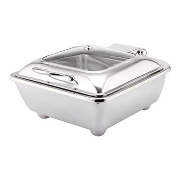 Chafing dish elektrisch RVS vierkant 5,5L | Incl. elektr., Verzenden, Nieuw in verpakking