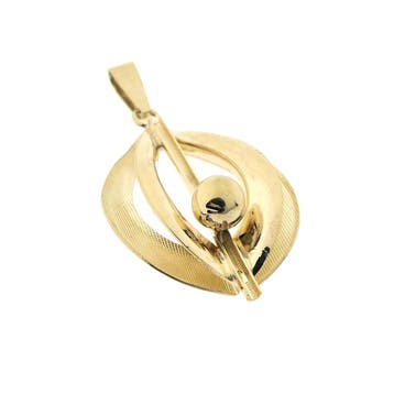 Gouden abstracte hanger (Hanger of bedel), Ophalen of Verzenden, Gebruikt, Goud, Overige merken