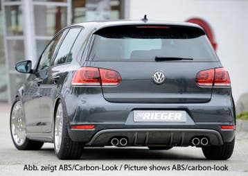 Rieger diffuser met 2 dubbele finnen | Golf 6 Cabrio | Golf, Verzenden, Nieuw, Volkswagen