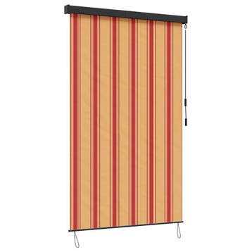 vidaXL Rolgordijn Multikleur 180 x 250 cm Stof en Aluminium, Verzenden, Nieuw, Geel