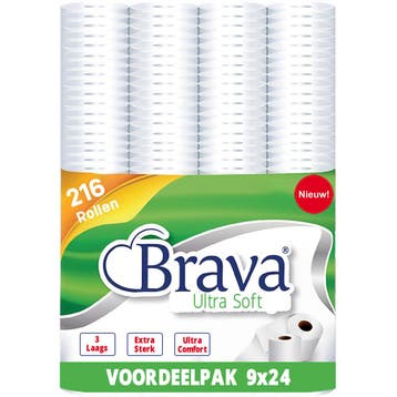 Voordeelverpakking: 216 Rollen - 3 Laags - Ultra Soft, Huis en Inrichting, Schoonmaakartikelen, Ophalen of Verzenden