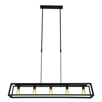 Hanglamp met 5 x een E27 fitting, Mexlite, Buckley 2675ZW, Nieuw