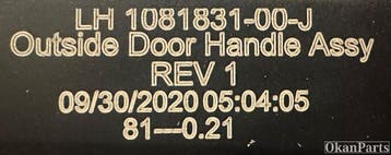 Tesla Model 3 linker voor handgreep links 1081831-00-J, Ophalen, Gebruikt