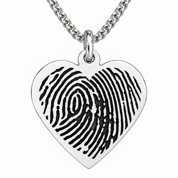 Vingerafdruk Hangers – Sterling Zilver al vanaf 64,95 euro, Overige voorstellingen, Nieuw, Ophalen of Verzenden, Goud