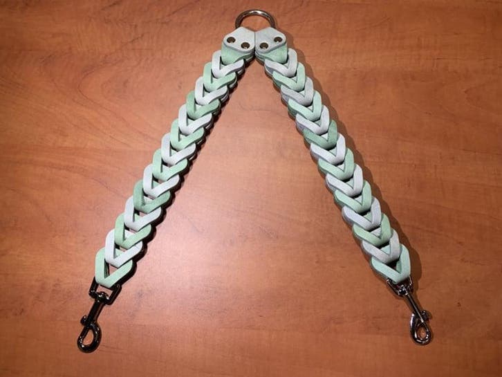 Leren duo honden riem Stone/moss, Auto-onderdelen, Overige Auto-onderdelen, Nieuw, Ophalen of Verzenden