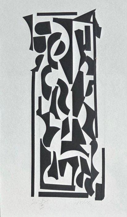 Siep Van Den Berg (1913-1998) - Compositie constructief, Antiek en Kunst, Kunst | Designobjecten