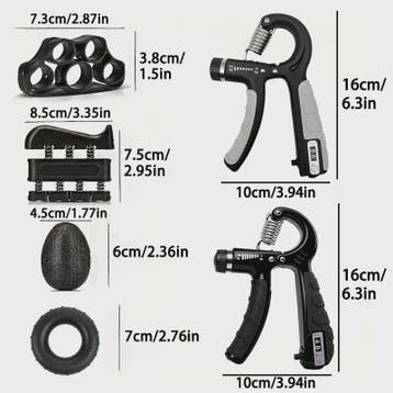 Verstelbare Hand Grip Kracht Trainer Set (100/200kg) met Tel, Verzenden, Nieuw