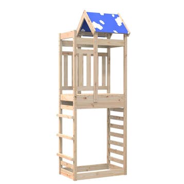 vidaXL Speeltoren Bruin 85 x 52,5 x 239 cm Massief, Verzenden, Nieuw