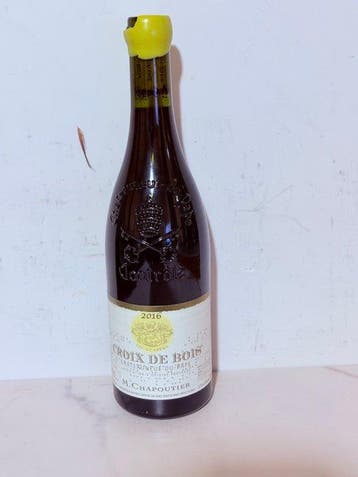 2016 M. Chapoutier, Chateauneuf-du-Pape, Croix de Bois Rouge, Nieuw