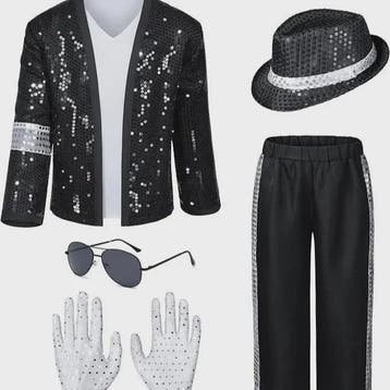 Michael Jackson Kostuum Set - Popster Cosplay Outfit voor Ki, Verzenden, Nieuw
