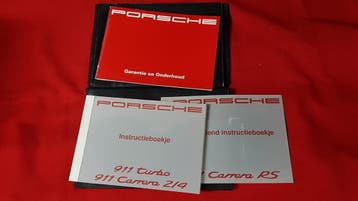 1992 PORSCHE 911 CARRERA / TURBO / RS INSTRUCTIEBOEKJE +MAP, Auto diversen, Handleidingen en Instructieboekjes, Verzenden