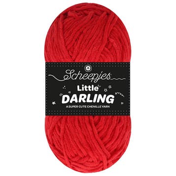 Scheepjes Little Darling - 427 Cherry - DK Chenille Garen, Ophalen of Verzenden, Nieuw
