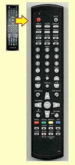 QMEDIA Q15A2D afstandsbediening ALTERNATIEF, Audio, Tv en Foto, Afstandsbedieningen, Verzenden