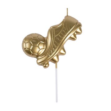 Taartkaarsje Gouden Voetbalschoen, Verzenden, Nieuw