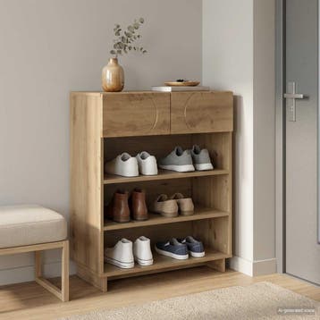 vidaXL Schoenenkast 73 x 38 x 87,5 cm Bewerkt hout, Verzenden, Nieuw