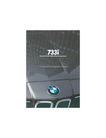 1980 BMW 7 SERIE BROCHURE ENGELS (USA), Nieuw, BMW, Author