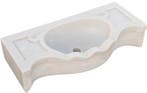 Lavabo - Carrara marmer - we wassen in wit marmer