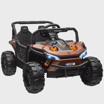 Elektrische Kinder Buggy Bruin met Afstandsbediening - 2 Mot, Verzenden, Nieuw