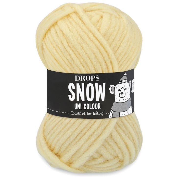DROPS Snow Uni Colour - 106 limonade - Wol Garen, Hobby en Vrije tijd, Breien en Haken, Ophalen of Verzenden