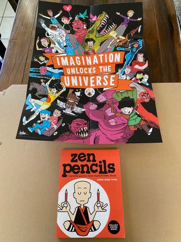 Strips/ Cartoons over Inspirerende Mensen / Uitspraken, Ophalen of Verzenden, Zo goed als nieuw, Boek of Spel