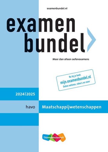 9789006315950 Examenbundel havo Maatschappijwetenschappen..., Boeken, Schoolboeken, Verzenden, Zo goed als nieuw, S. van den Broek