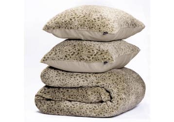 Teddy Tiger Taupe - 140 x 200/220, Nieuw
